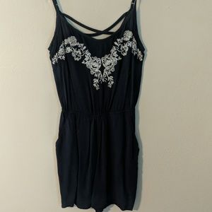 Navy Romper.